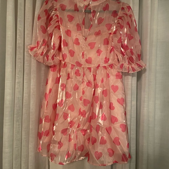 Pink Heart Pattern Dress - Picture 6 of 7